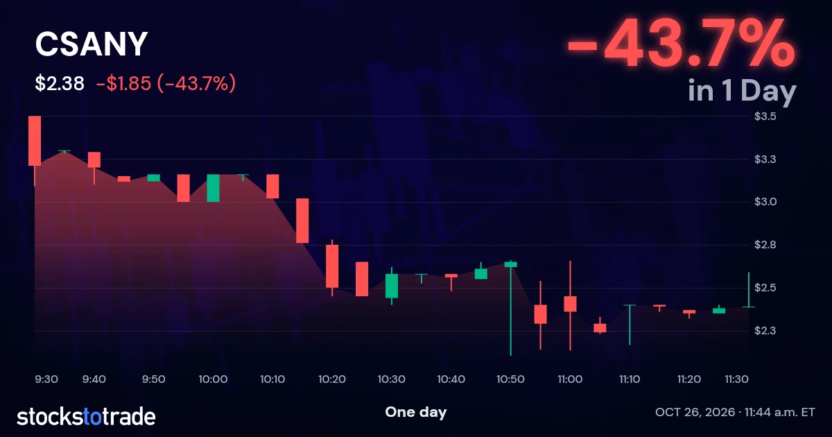 CSANY Candlestick Chart