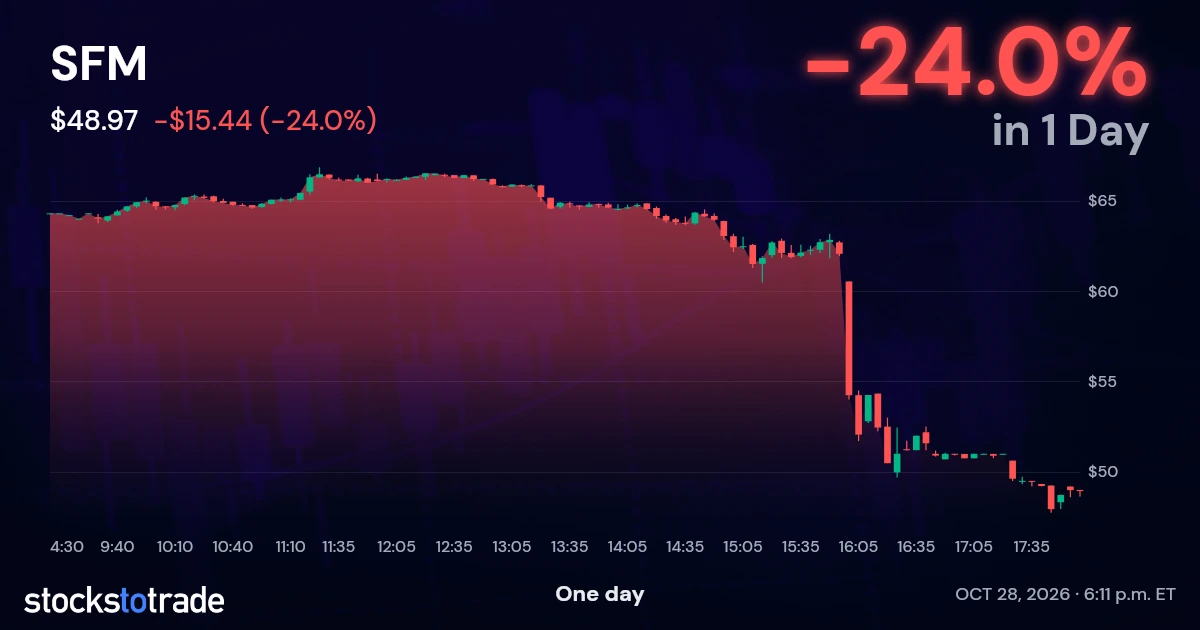 SFM Candlestick Chart